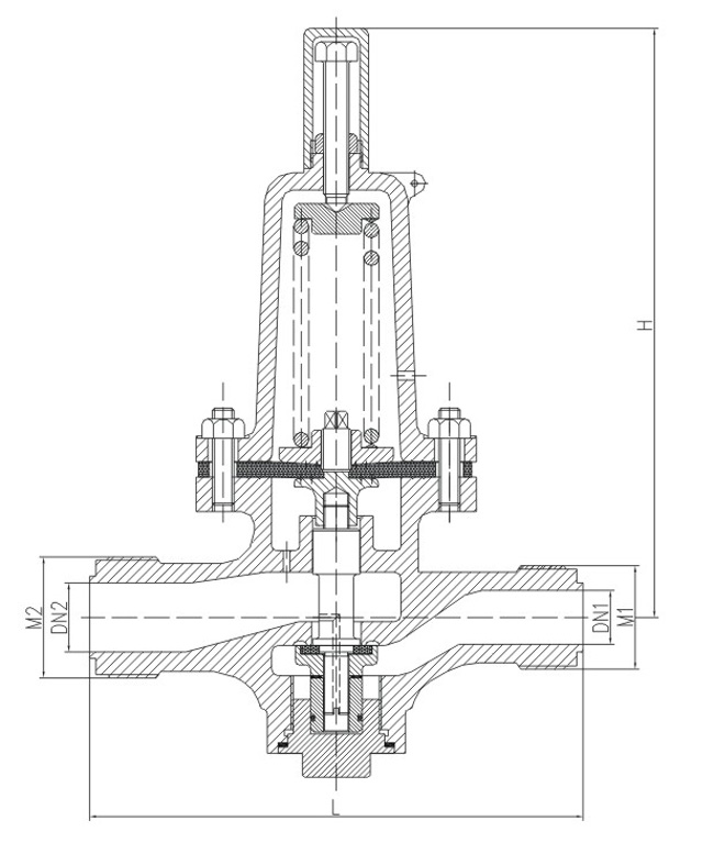 船用空氣減壓閥 CB3656-94(圖1) 船用空氣減壓閥 CB3656-94