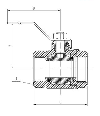 船用美標NPT青銅球閥(圖1) 船用美標NPT青銅球閥